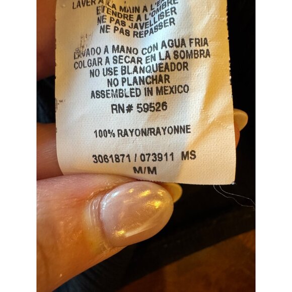 Becca Coverup Women Medium Black Off The Shoulder Flowy Mini Swim Swimwear - Picture 10 of 10